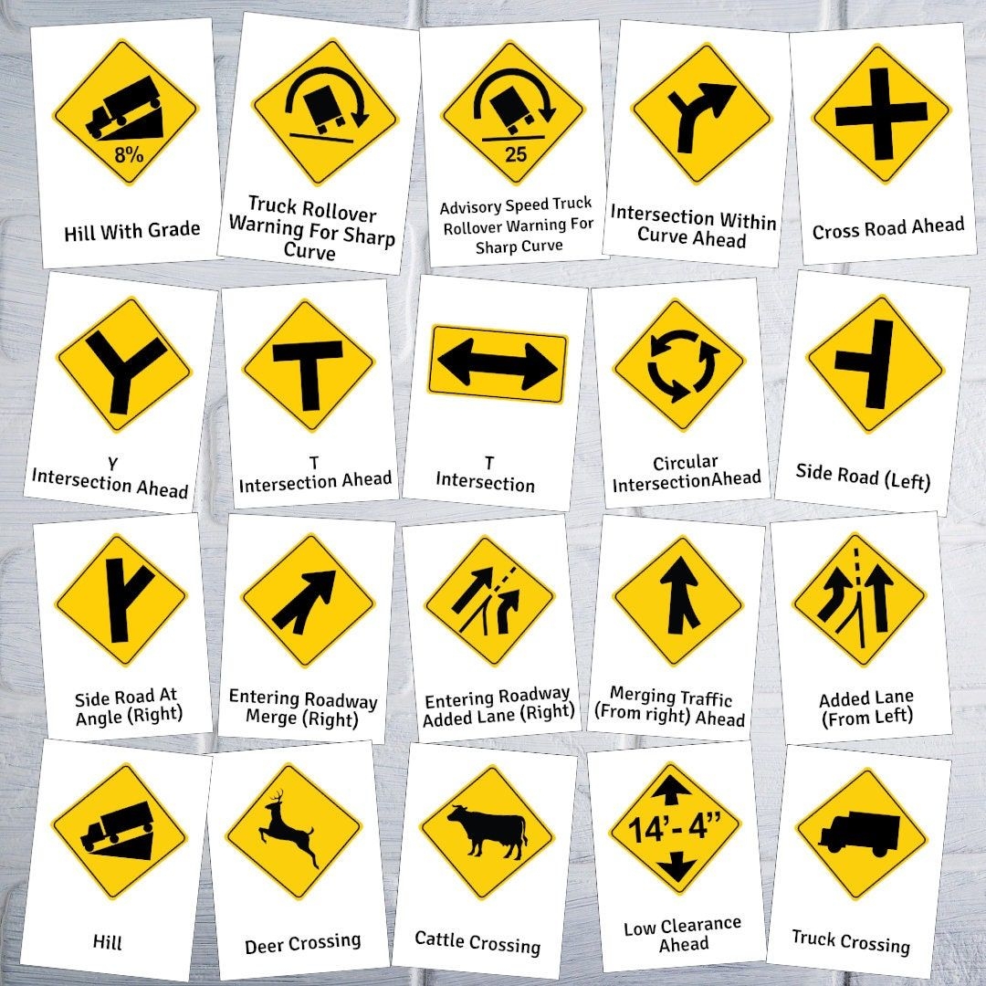 Printable Road Signs Usa