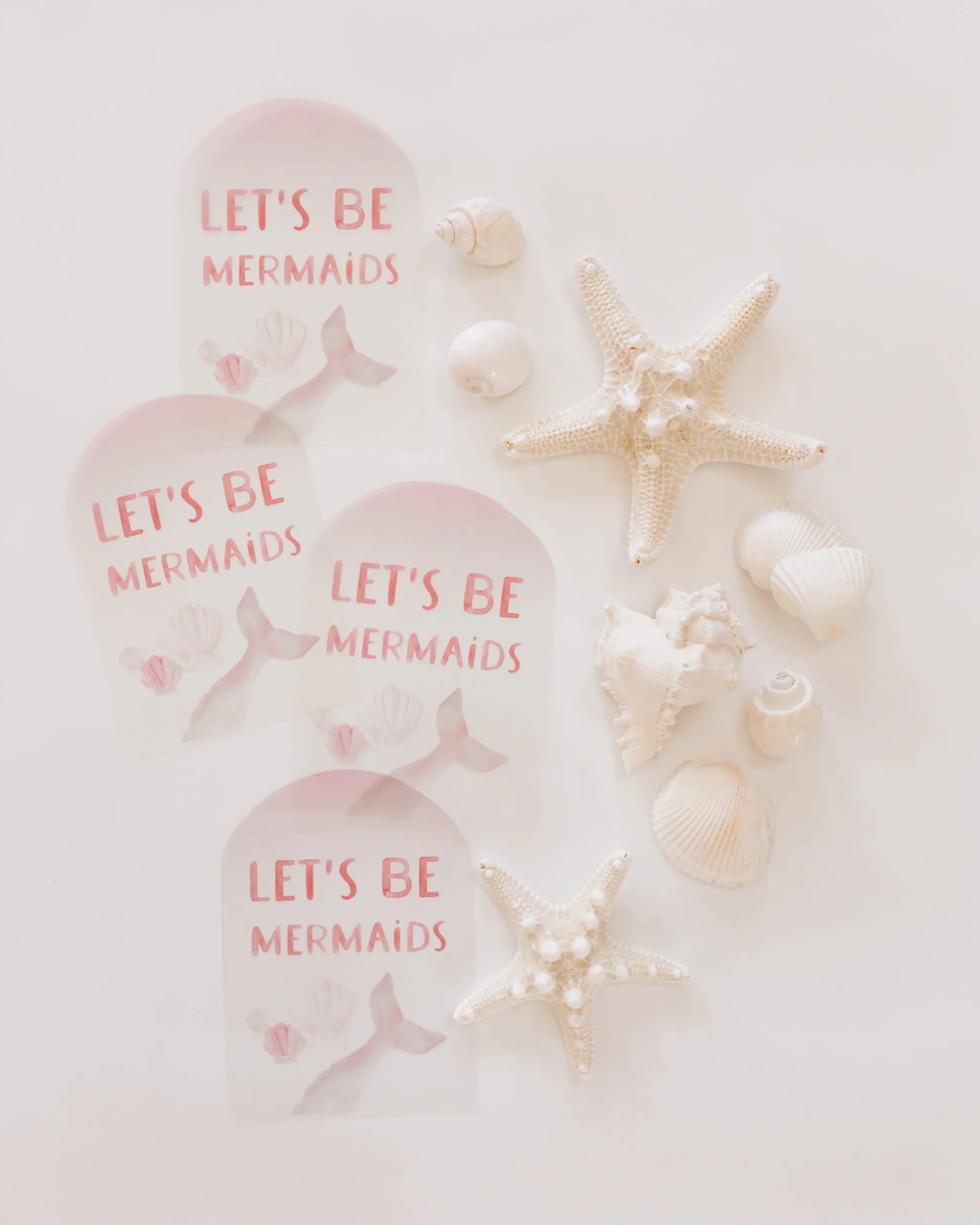 Watercolour lets Be Mermaids Sign DIGITAL DOWNLOAD Emelbe Design