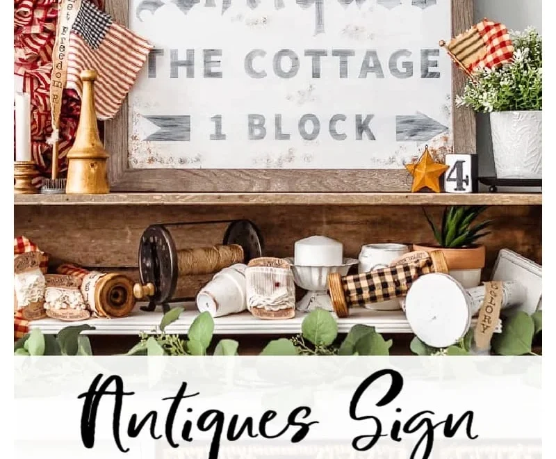 Weathered Antique DIY Sign From A Printed Poster DIY Beautify Creating Beauty At Home