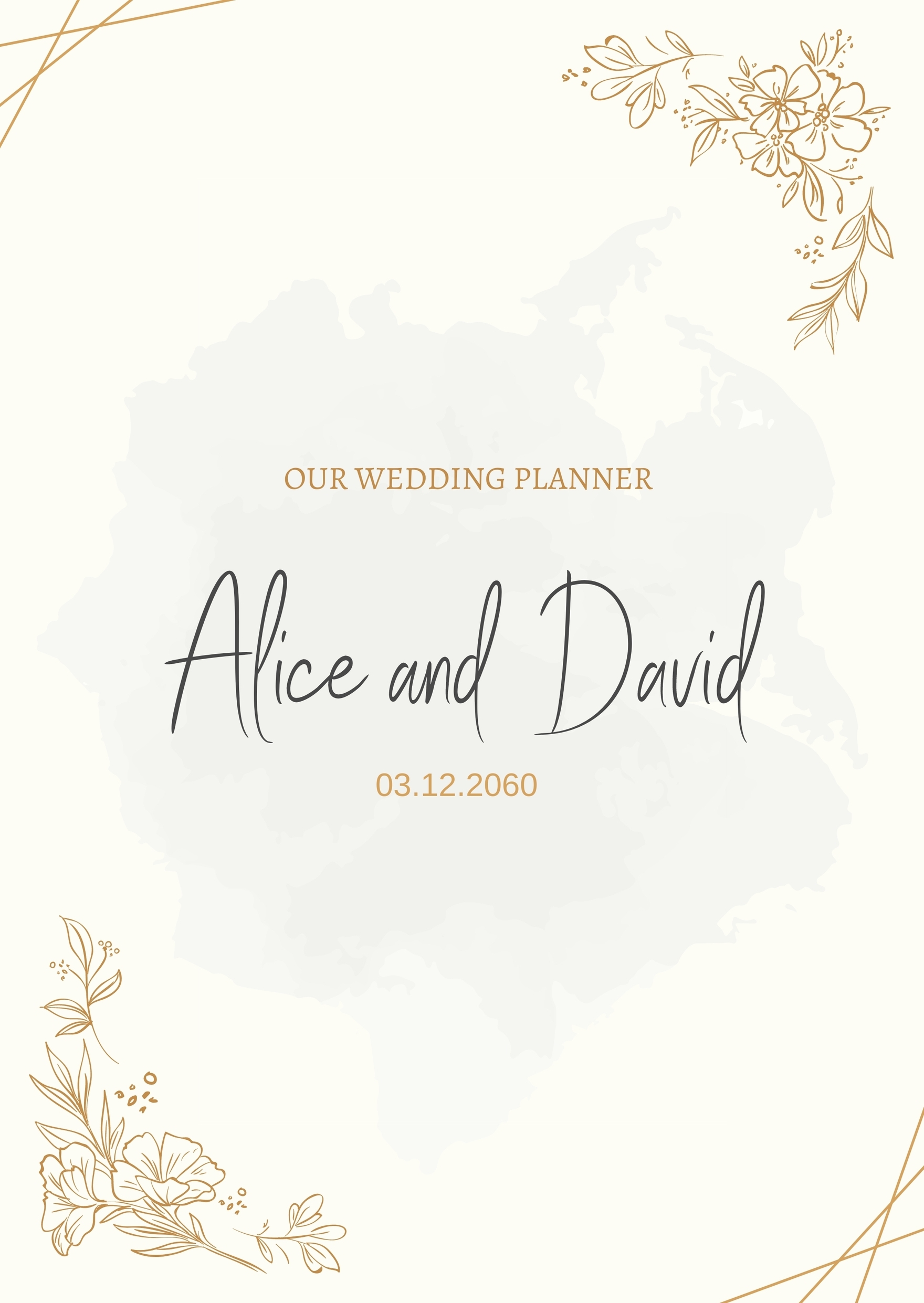 Free Wedding Planner Printable Cover Sheet