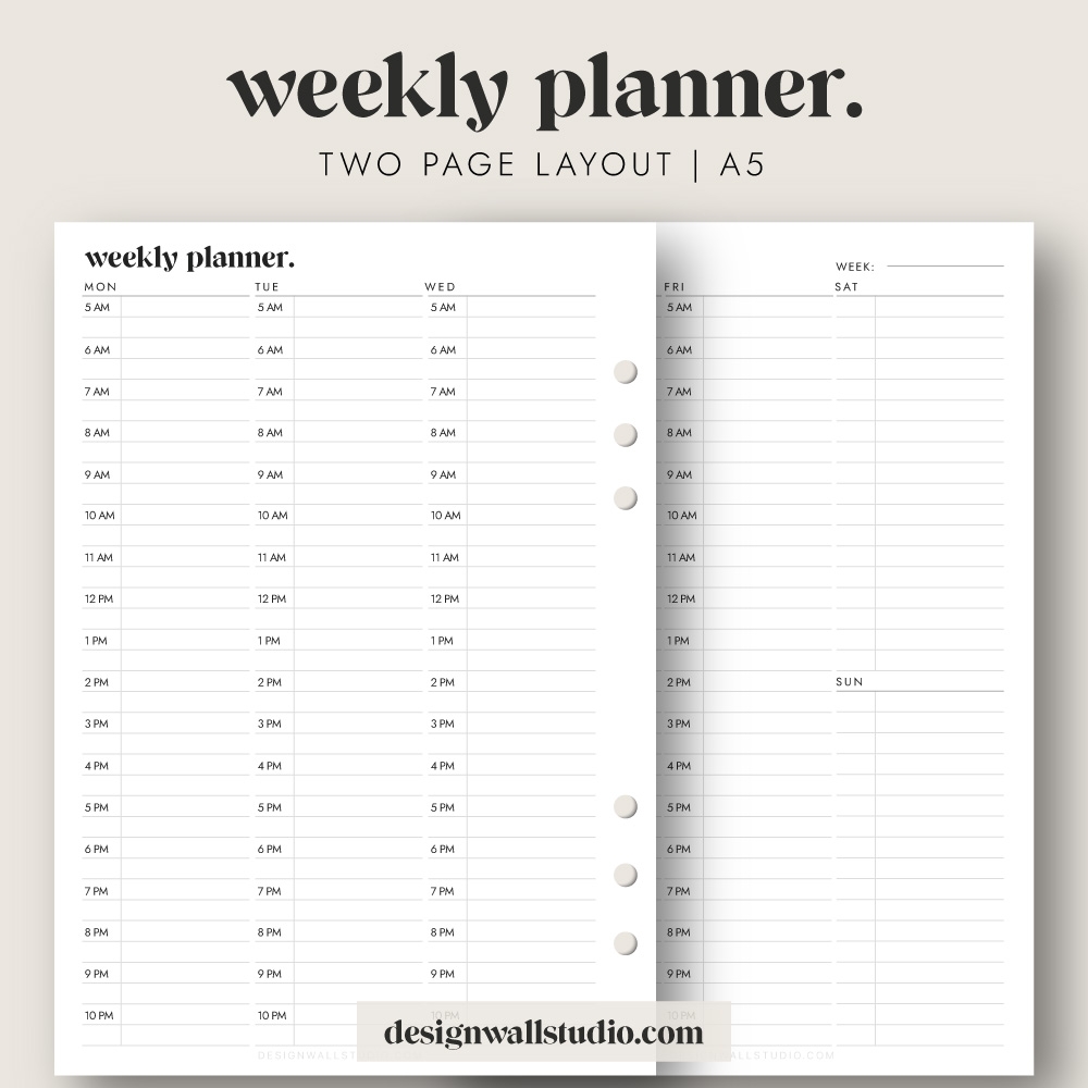 Free Planner A5 Printables