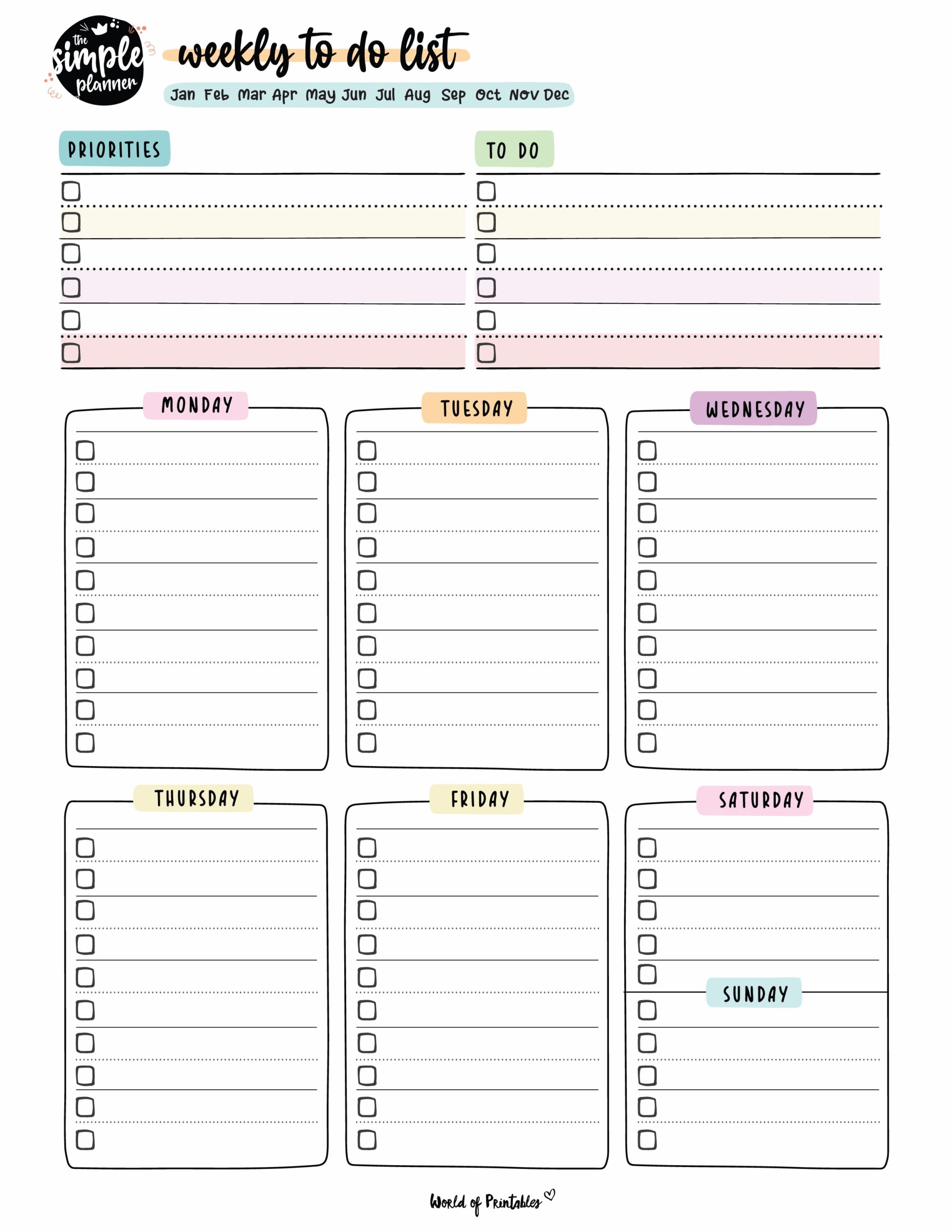 Pinterest Free Planner Printables