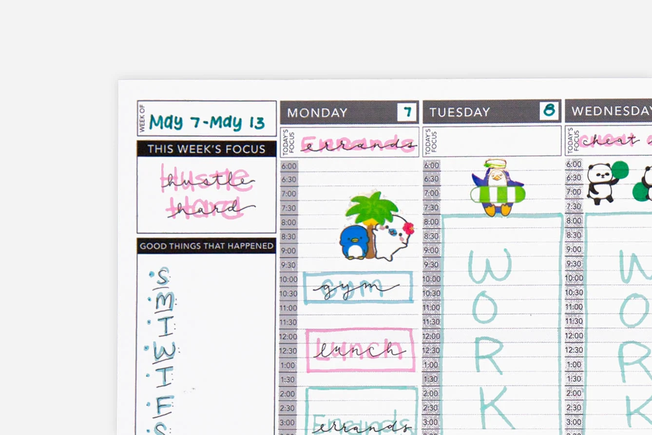 Passion Planner Week Printable