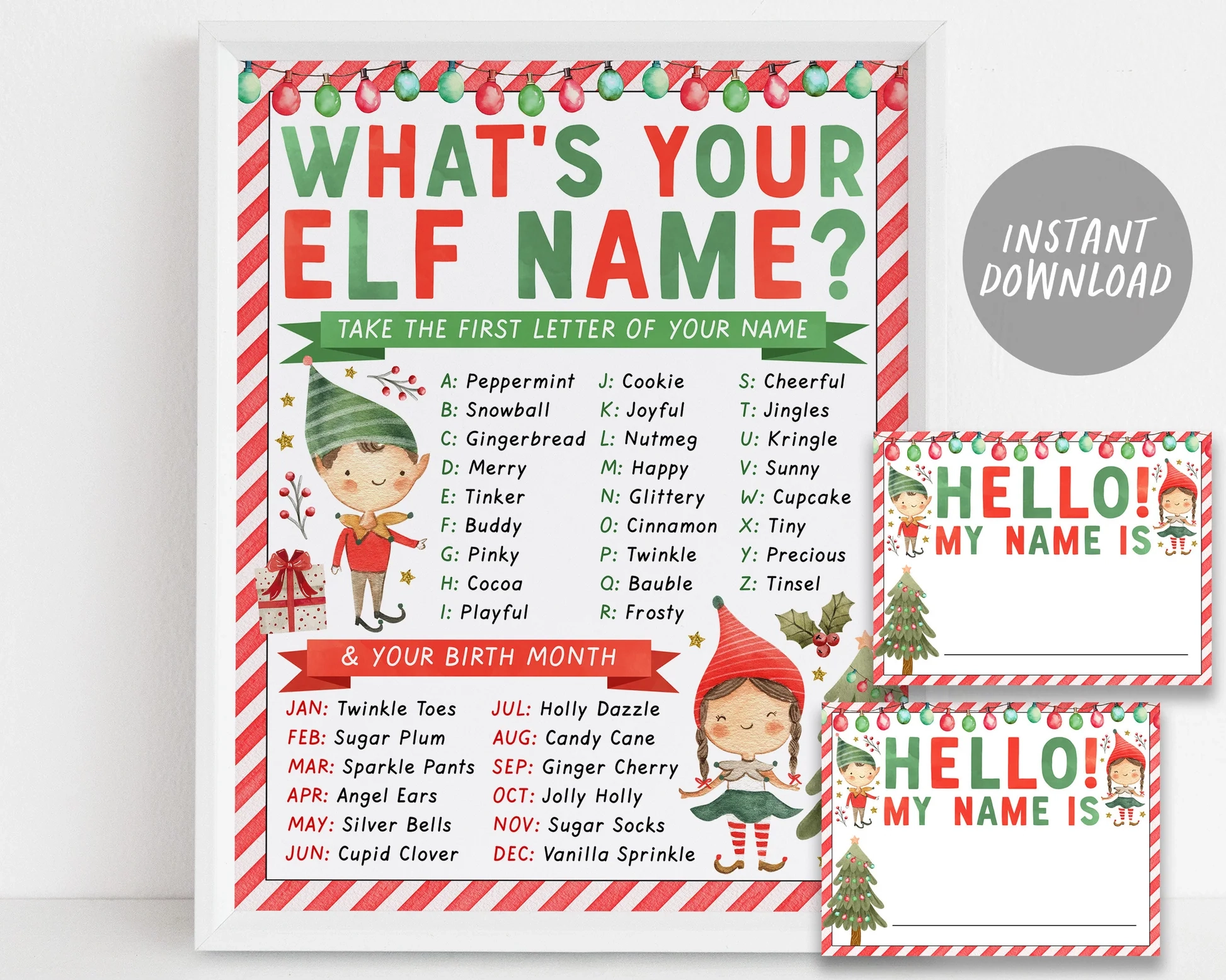 What s Your Elf Name Game Elves Christmas Party Activity Game With Na Puff Paper Co What s Your Elf Name Game Elves Christmas Party Activity Game With Na Puff Paper Co