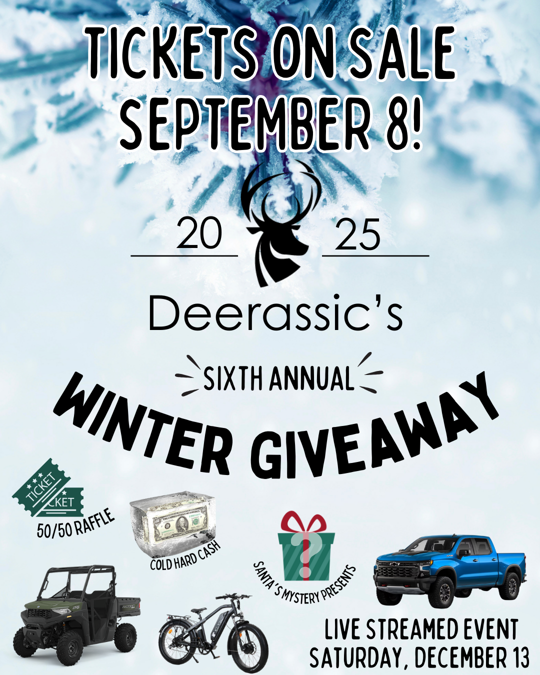 2026 Deerassic Classic Prize List Printables