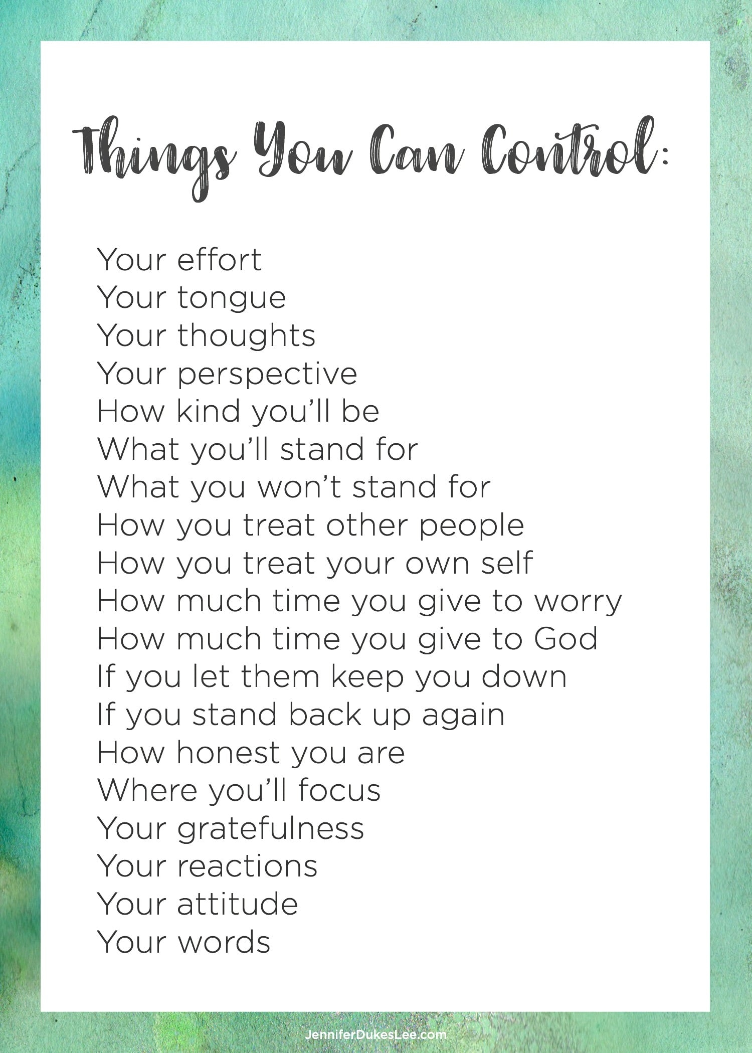 You Have More Control Than You Think FREE Printables For You  You Have More Control Than You Think FREE Printables For You